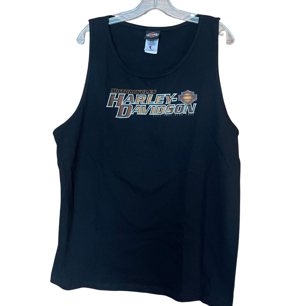 Harley Davidson Black Men's Cotton Tank Top Sz XL